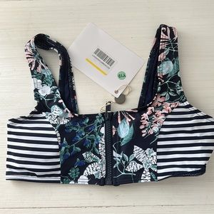 TART Collection navy floral bikinis